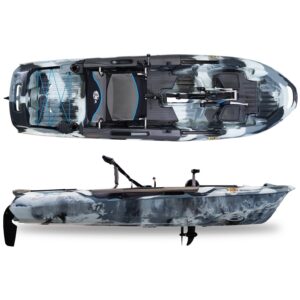 3 Waters Big Fish 108′ Length Urban Camo Pro Fish Pedal Drive Cathedral Hull