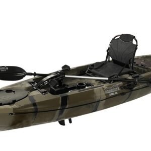 BKC PK12 Angler Sit-on-Top Single Pedal Fishing Kayak