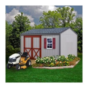 Best Barns Handmade Haven 10×12 Wood Shed Kit – Gable Roof, Eave Door (HHAVDE12)